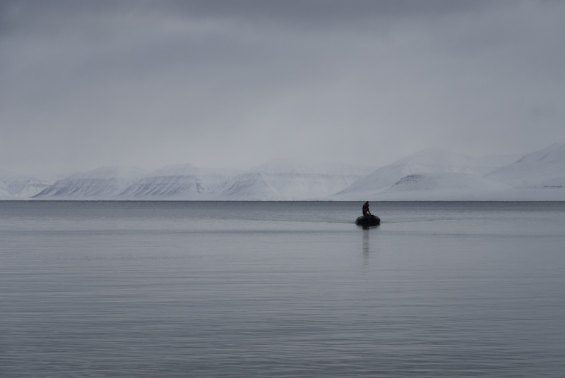 The man on the boat